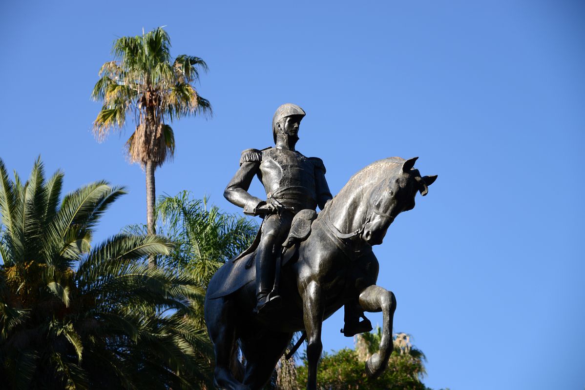 03-2 Salta Plaza 9 de Julio Monument To Argentine General Juan Antonio de Arenales Close Up